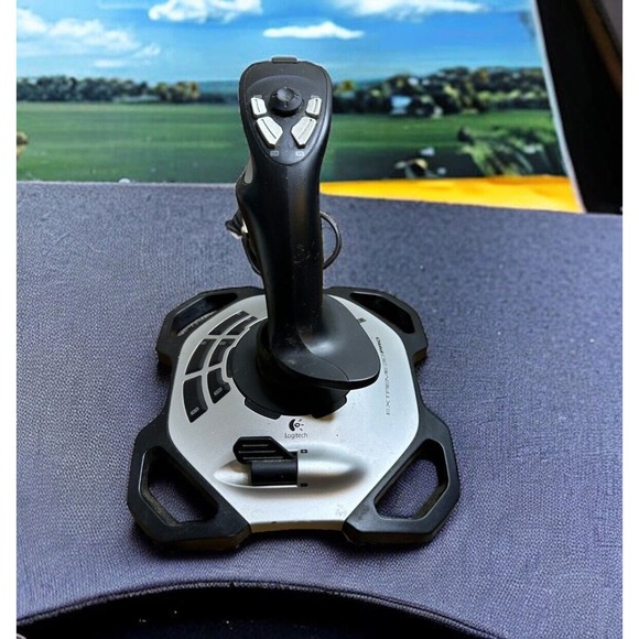 Logitech Extreme 3D Pro USB Joystick J-UF17 X3D Flight Sim Joy-Stick - Picture 1 of 4